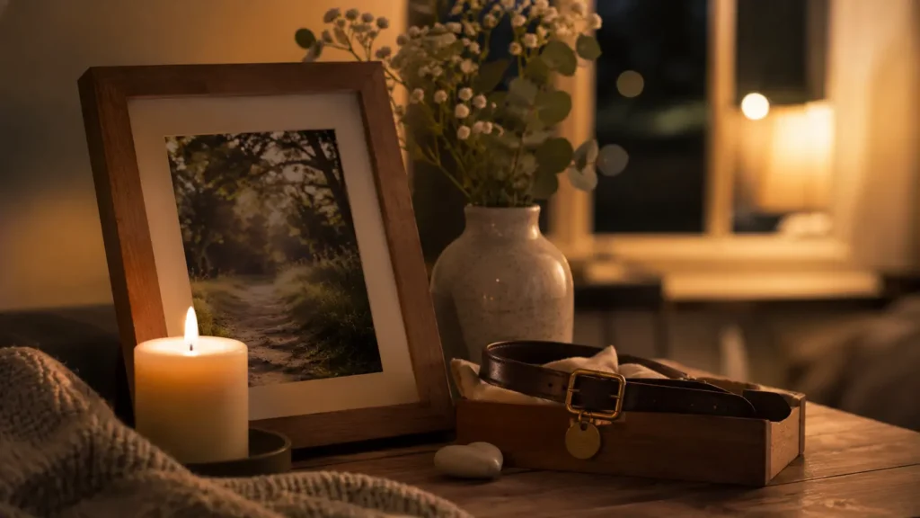 Gentle guide for the first night after losing a dog